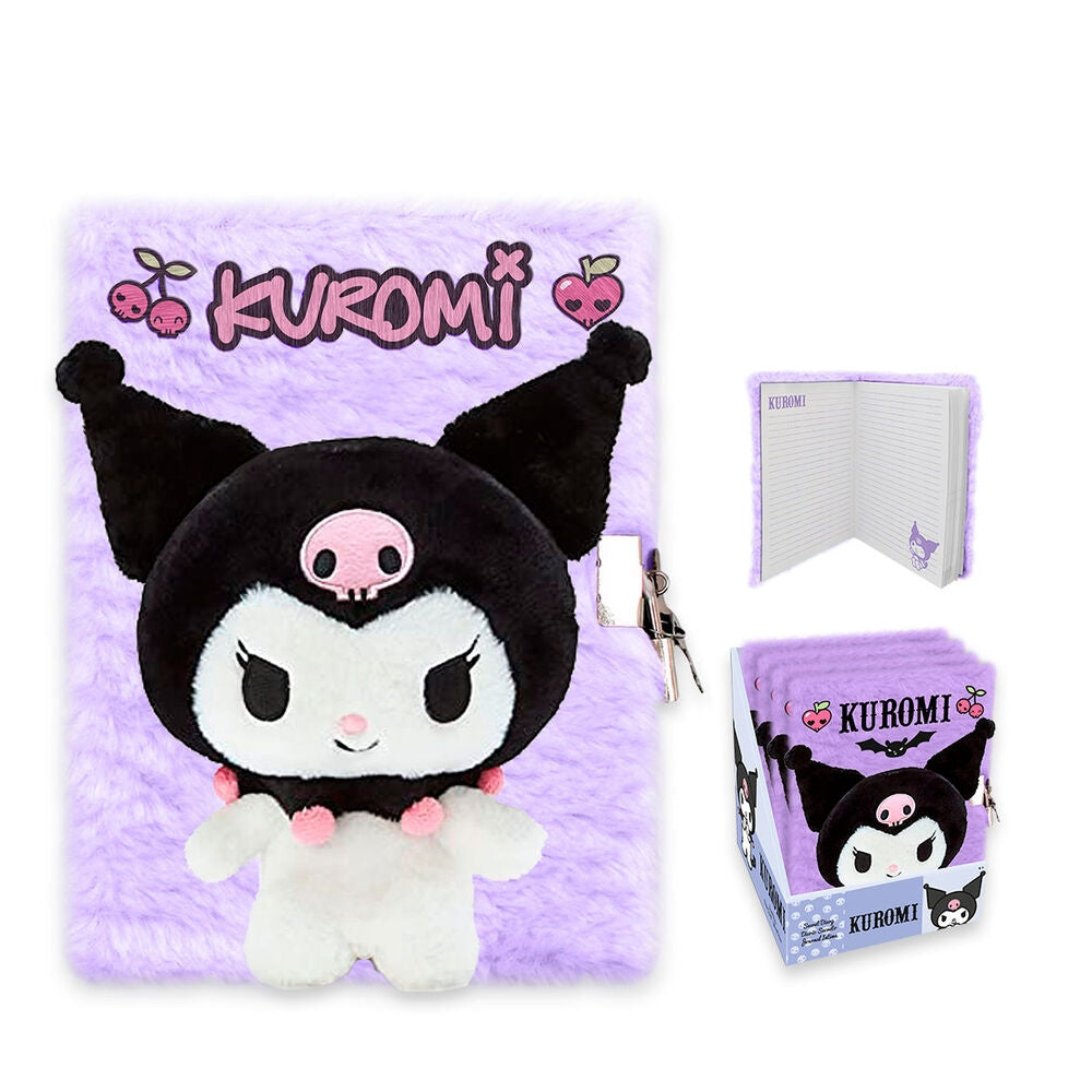 Kuromi 3D A5 anteckningsbok med fodrade sidor och söt design