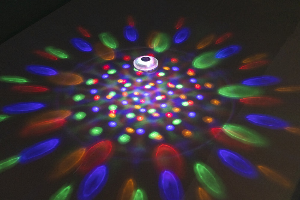 LED poollampa, batteridriven, utomhusbelysning