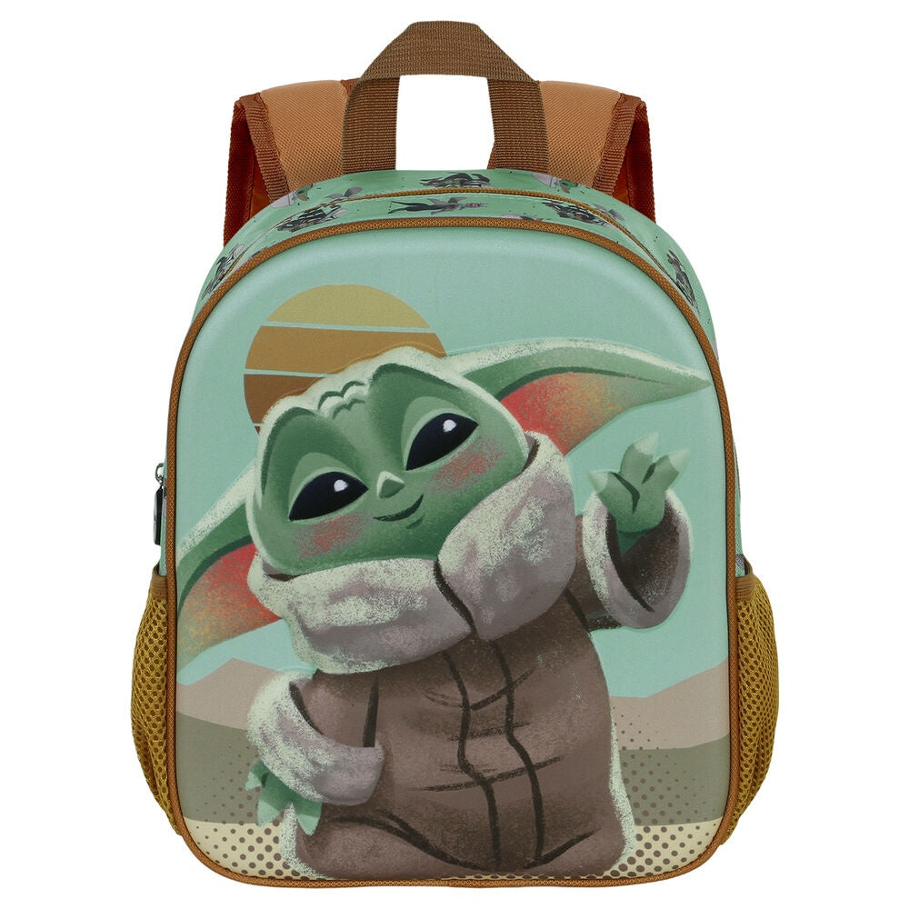 Mandalorian Grogu 3D-ryggsäck, 31 cm storlek, skolväska för barn