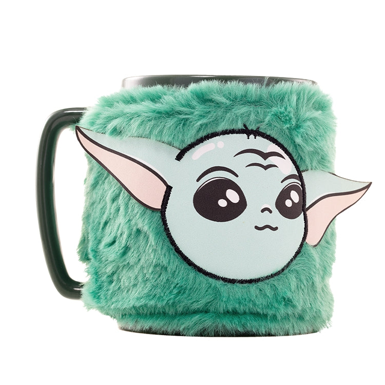 Mandalorian Grogu-mugg 440ml med nallebjörnsöverdrag
