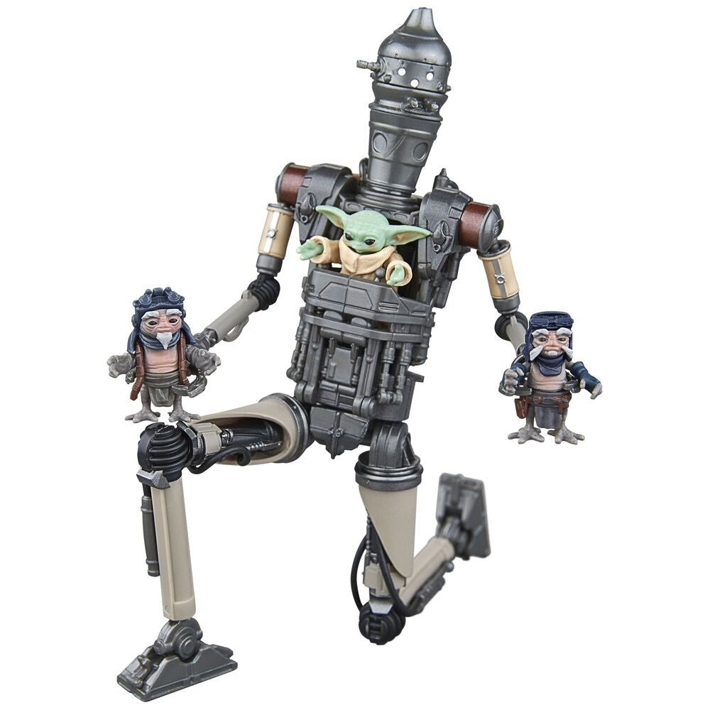 Mandalorian IG-12 & Grogu actionfigurer, 15 cm lång