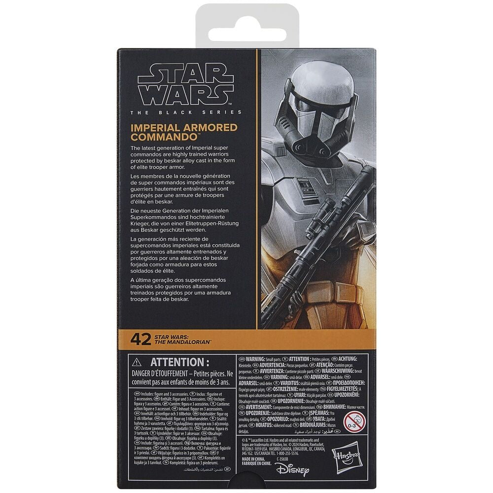 Mandalorian Imperial Armored Commando Figur, 15 cm lång