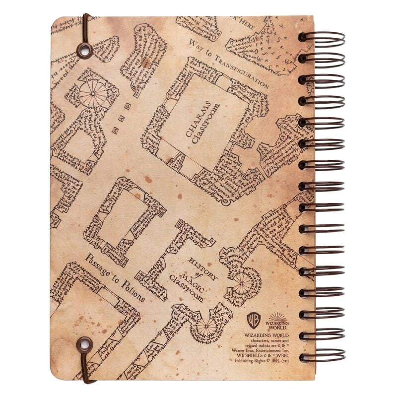 Marauders Map A5 Notebook för Harry Potter-fans