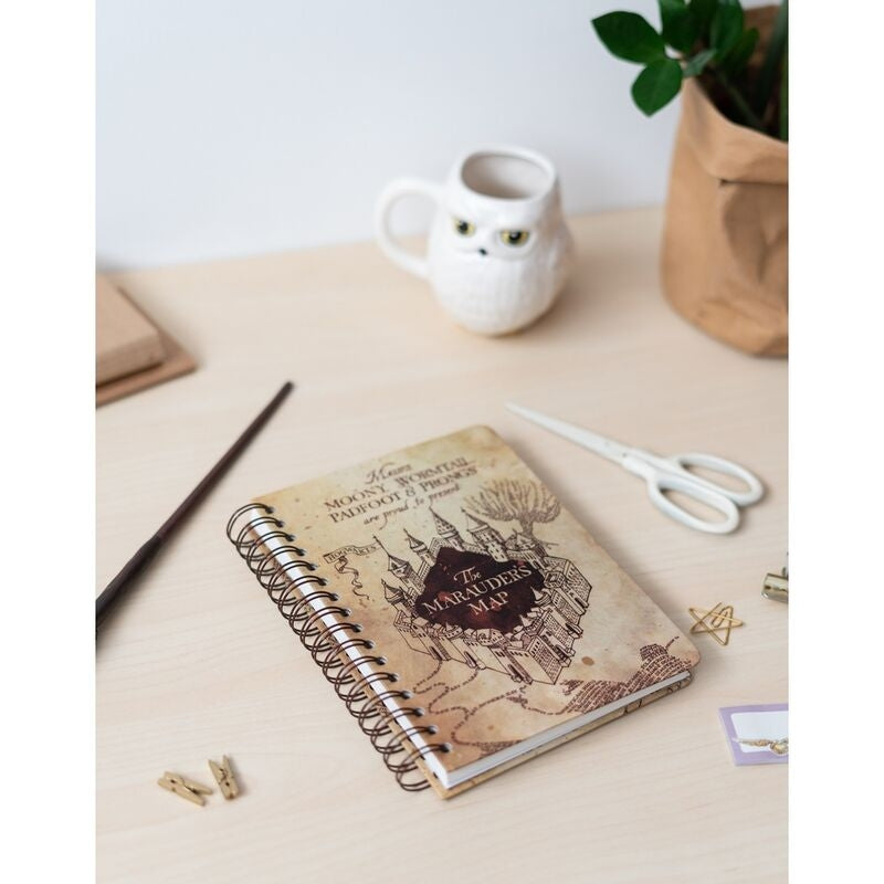 Marauders Map A5 Notebook för Harry Potter-fans
