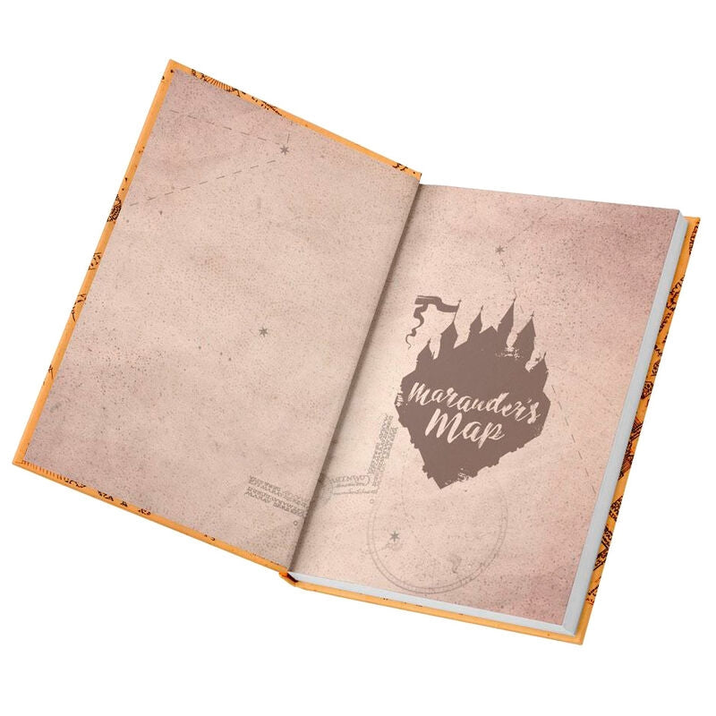 Marauders Map Notebook med ljus, Harry Potter Design