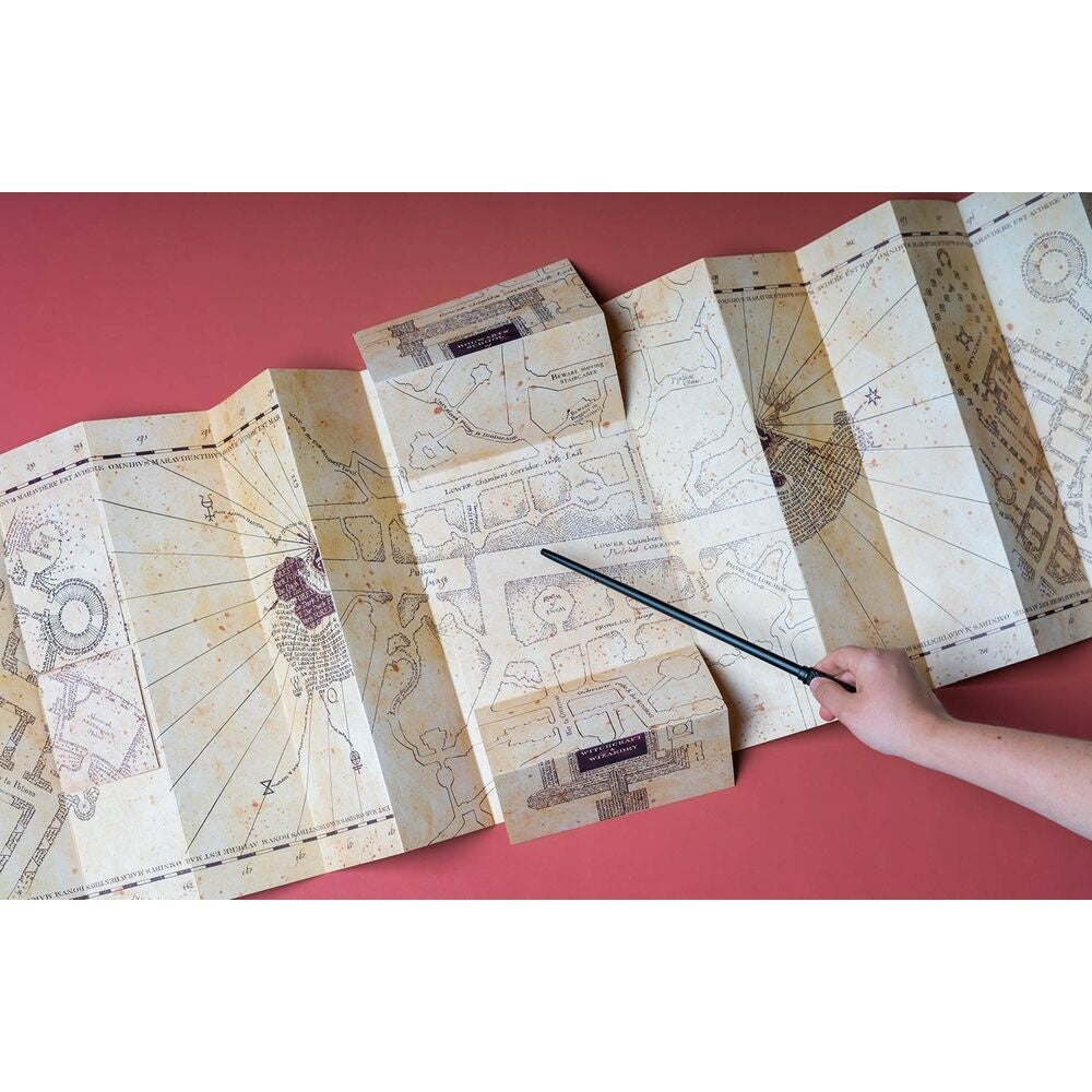 Marauders karta för Harry Potter-fans, detaljerad design, samlarobjekt