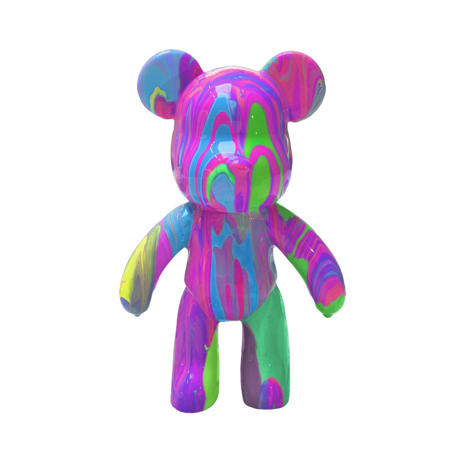 Marmorbjörnens gjutkit med färger och verktyg