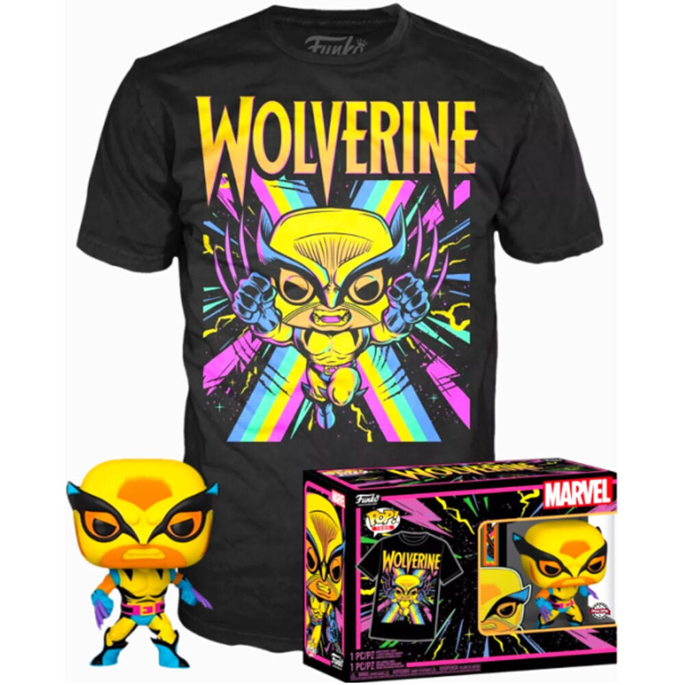 Marvel Wolverine Black Light Figur, 6-tums samlarleksak