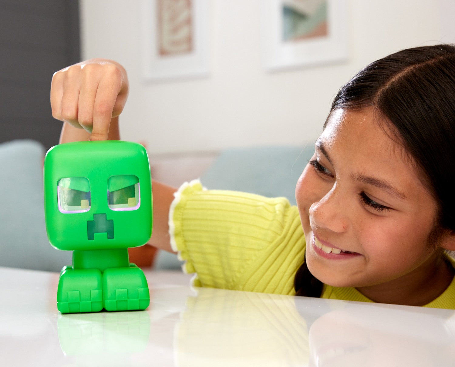 Minecraft Creeper-leksak med ljud och ljus, 15 cm