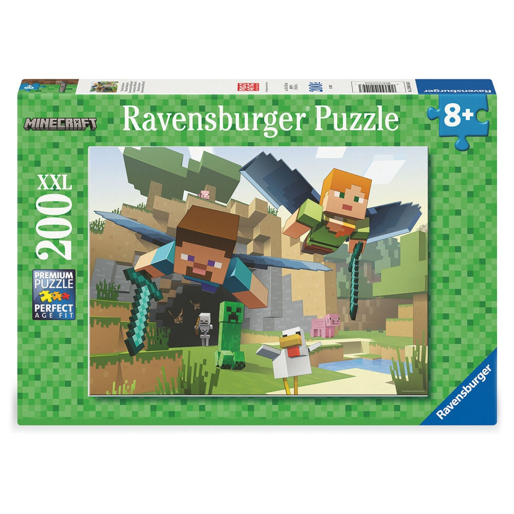 Minecraft XXL pussel 200 bitar för barn och vuxna