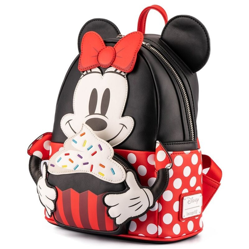 Minnie Mouse Cupcake Ryggsäck, 26 cm Storlek, Disney Design