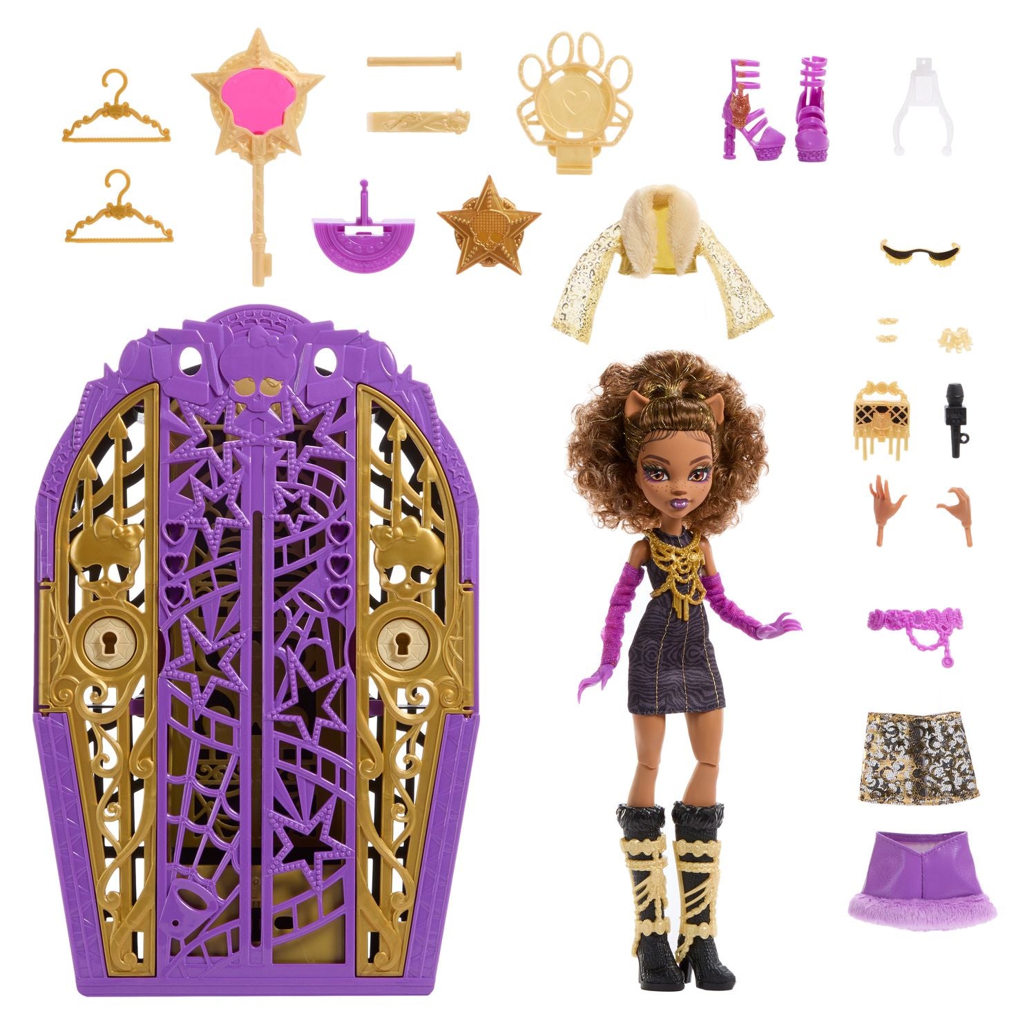 Monster High Clawdeen Wolf Docka med Modeaccessoarer