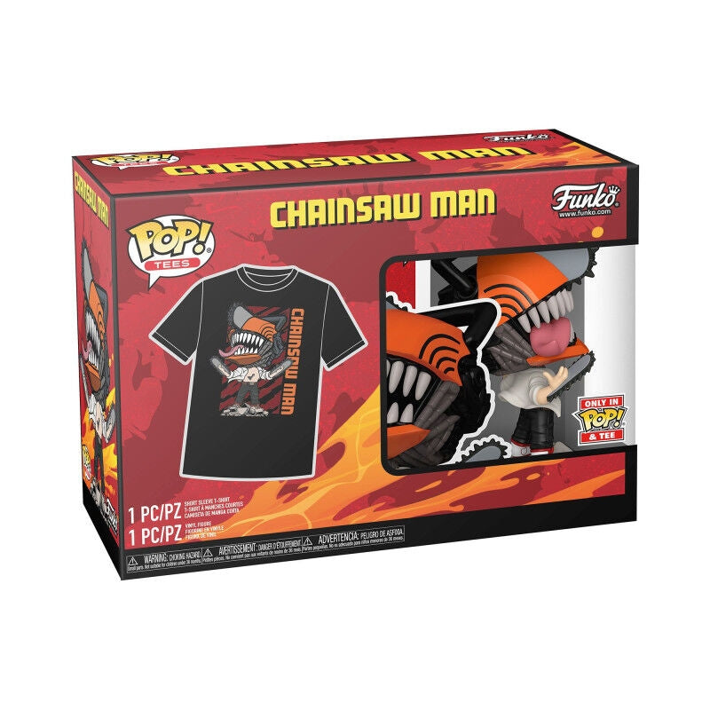 Motorsågsman hoppande figur med POP & Tee Design