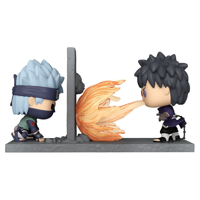 Naruto Shippuden Kakashi vs Obito POP-figur, 4-tums samlarobjekt
