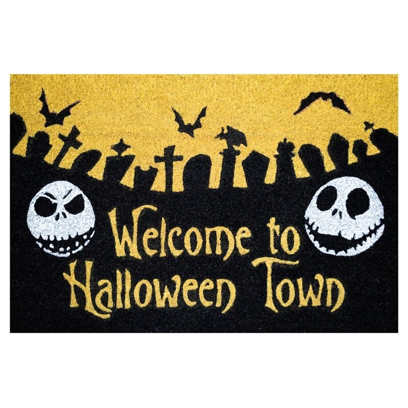 Nightmare Before Christmas Halloween Town Dörrmatta, 18x30 tum