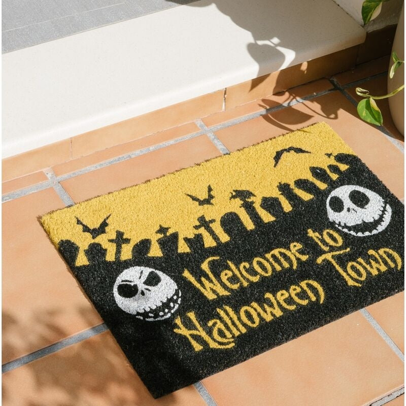 Nightmare Before Christmas Halloween Town Dörrmatta, 18x30 tum