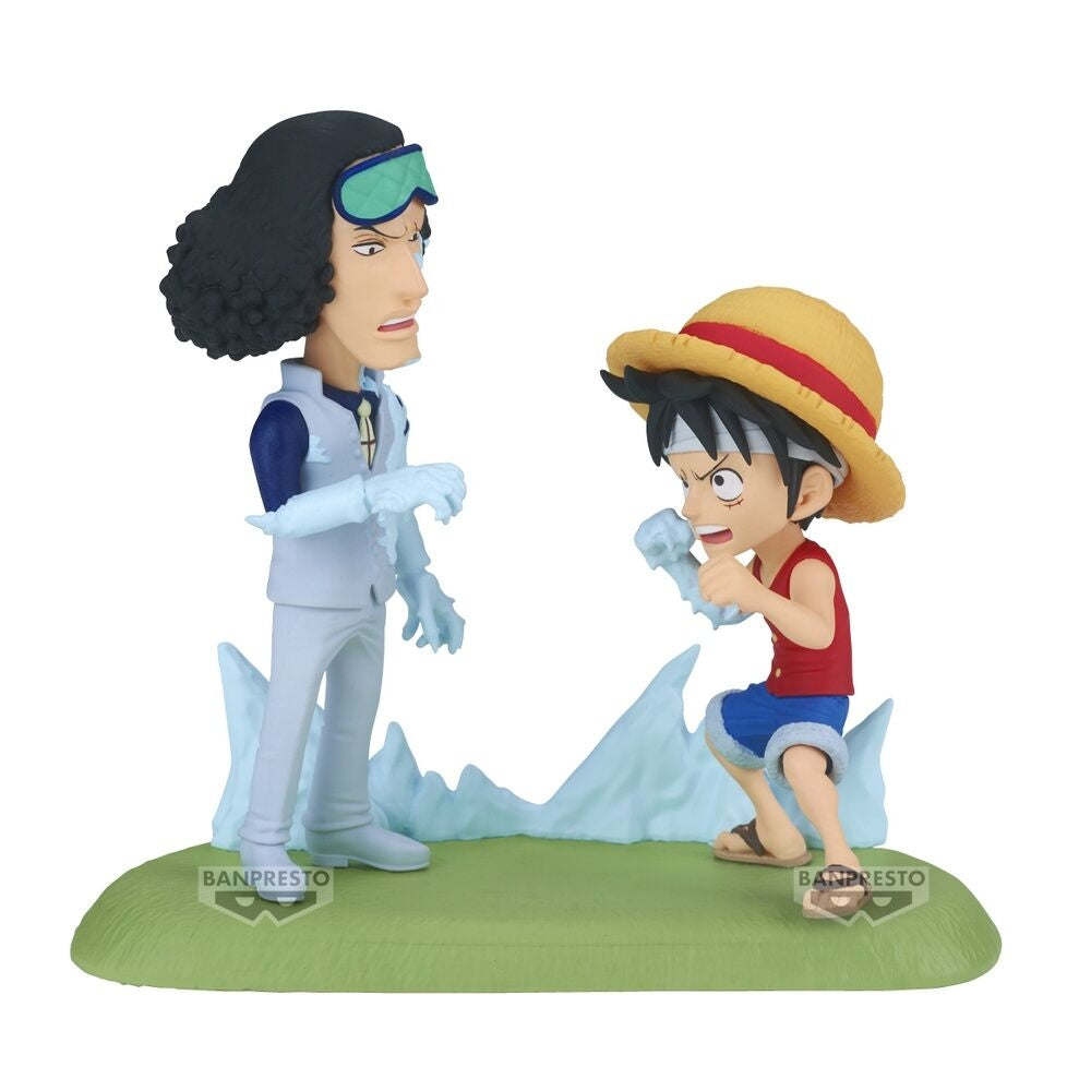 One Piece Collectible Figur Monkey D. Luffy vs Kuzan 9 cm