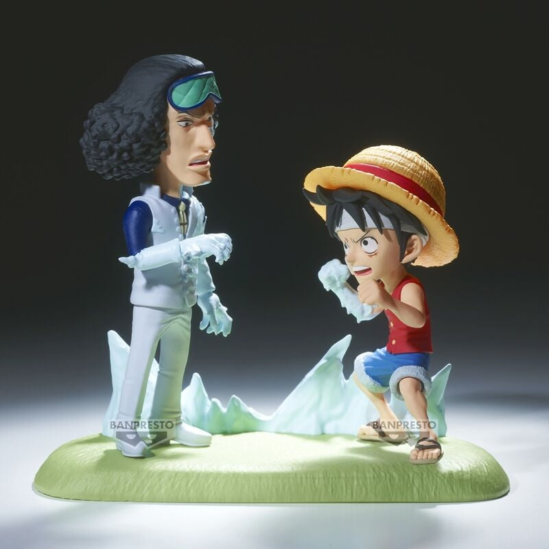 One Piece Collectible Figur Monkey D. Luffy vs Kuzan 9 cm