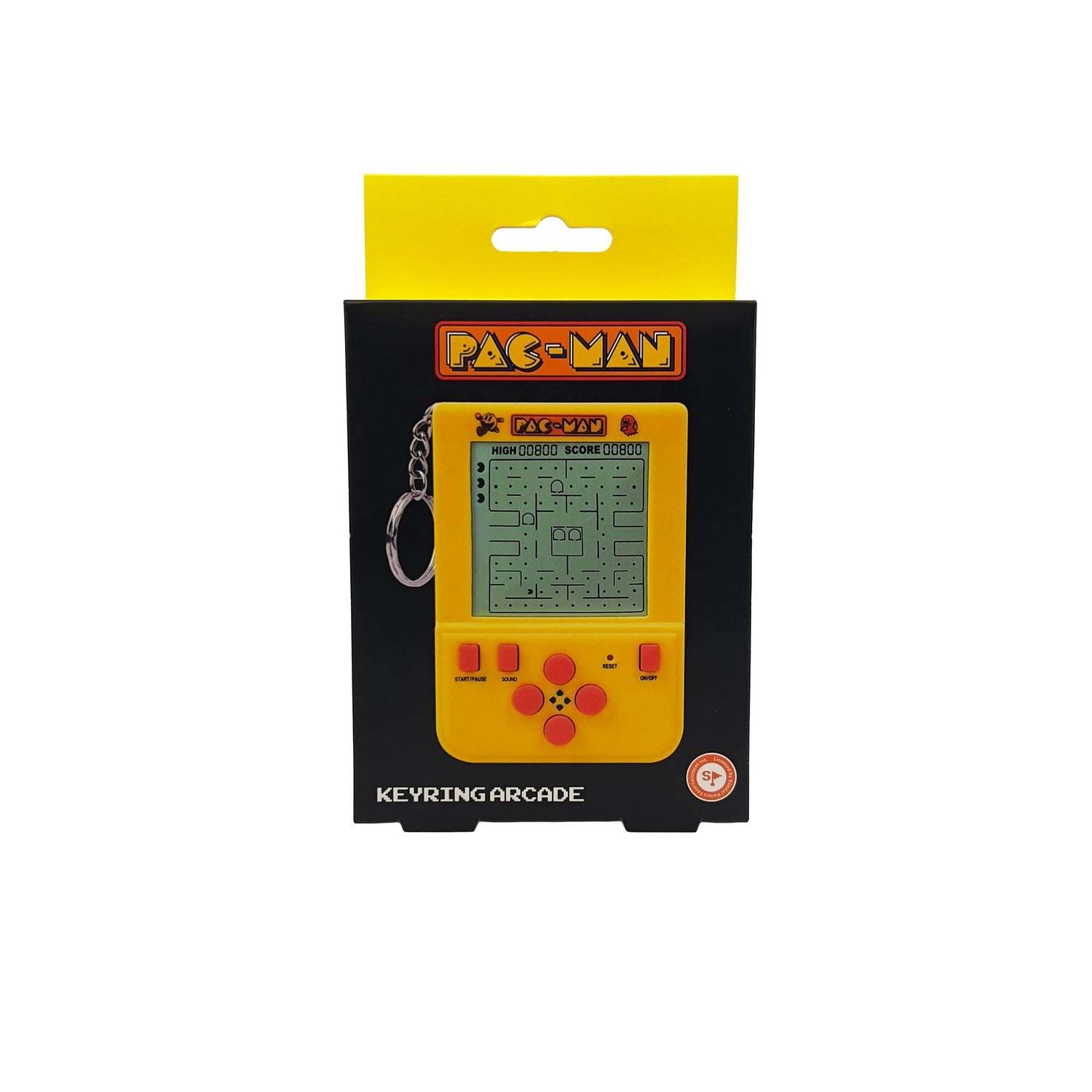 Pac-Man arkadnyckelring med autentiska ljud