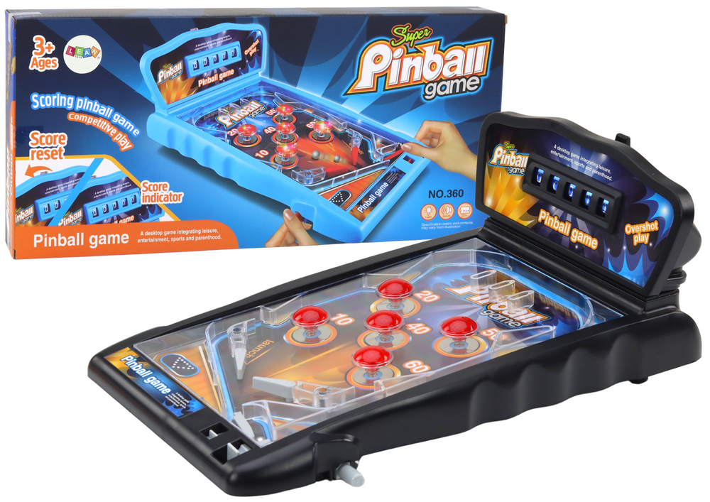 Pinball arkadspel med ljus och ljudeffekter