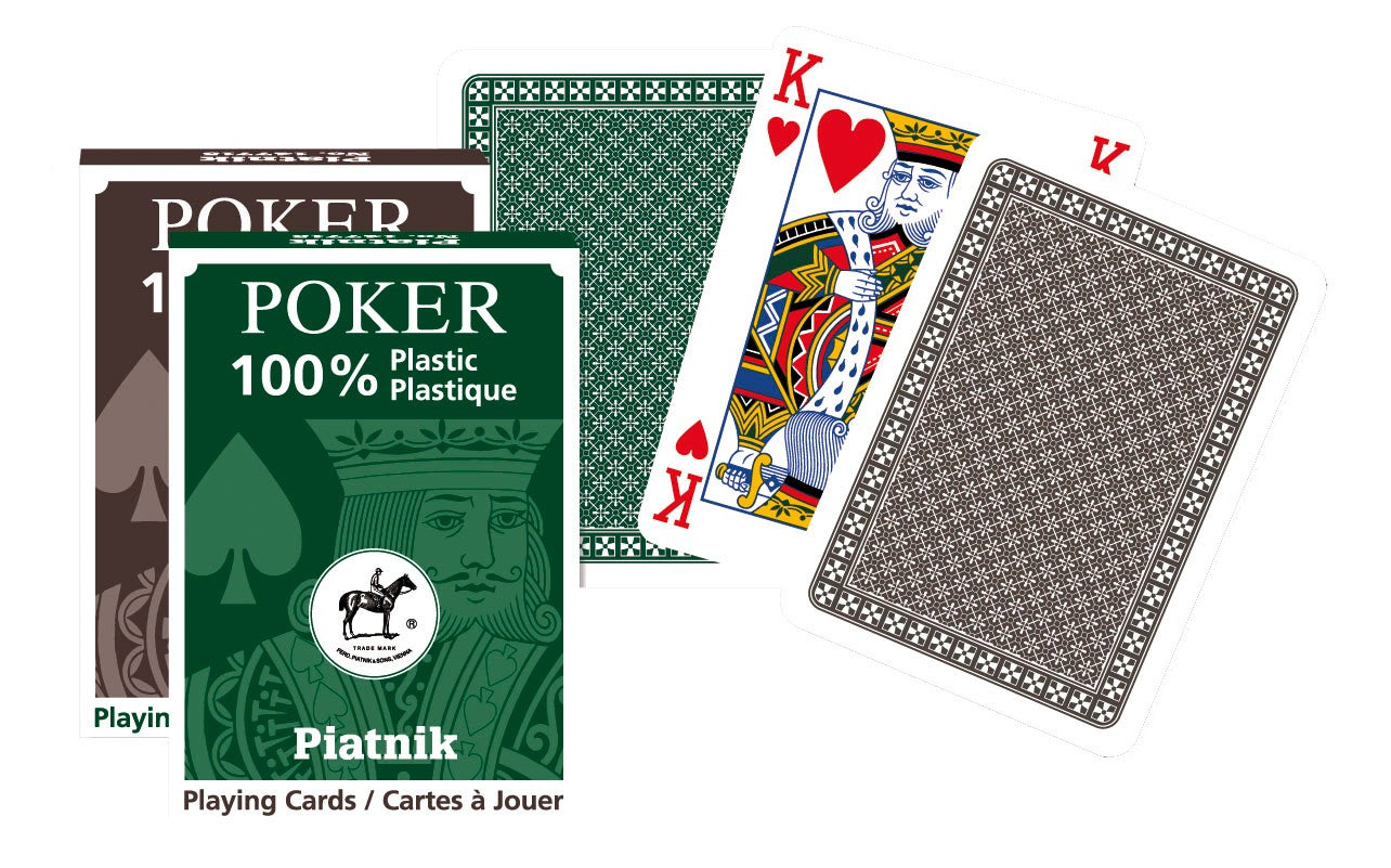 Plastpokerkort, 63x88mm, totalt 55 kort
