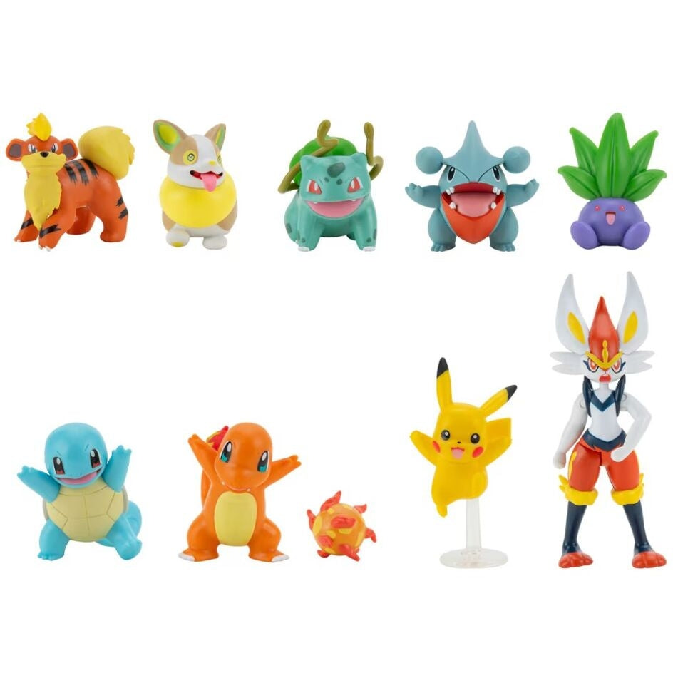 Pokemon Battle Ready Pack med 10 actionfigurer