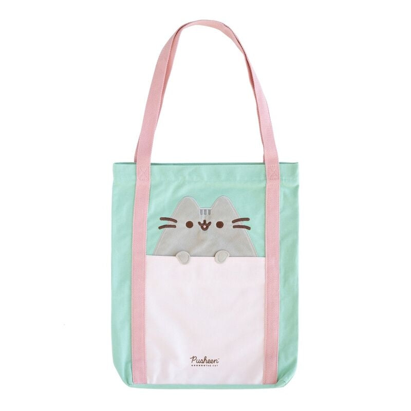 Pusheen Premium shoppingväska med slitstarkt material, stor storlek