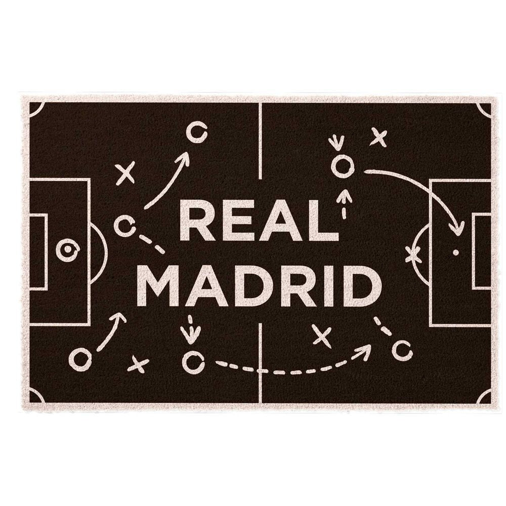 Real Madrid Dörrmatta, inomhus/utomhusbruk, slitstarkt material