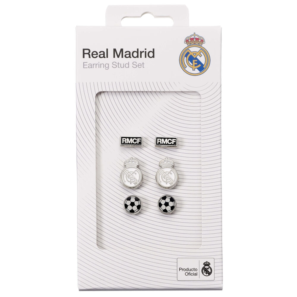 Real Madrid Örhängen Set - 3 par snygga tillbehör