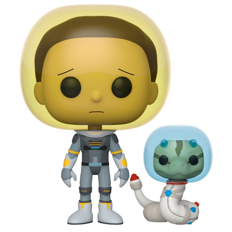 Rick & Morty Morty rymddräktfigur med ormtillbehör