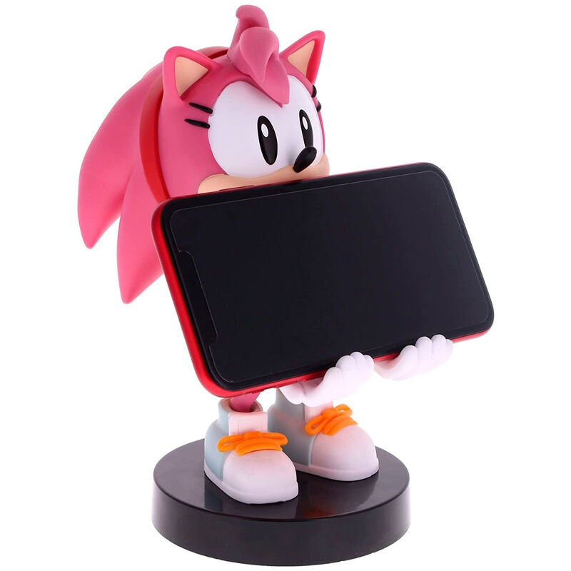 Sonic Amy Rose figurklämfäste, 20 cm skärmstativ