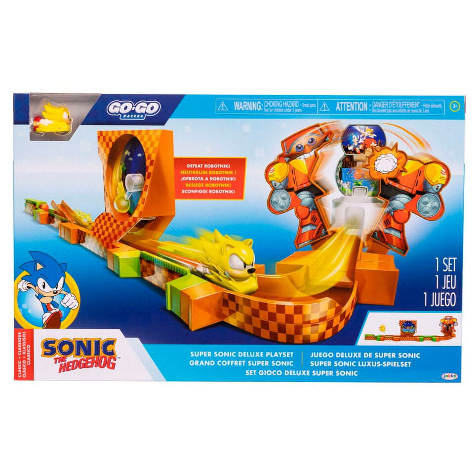 Sonic Go Go Racers Deluxe lekset med bana och fordon
