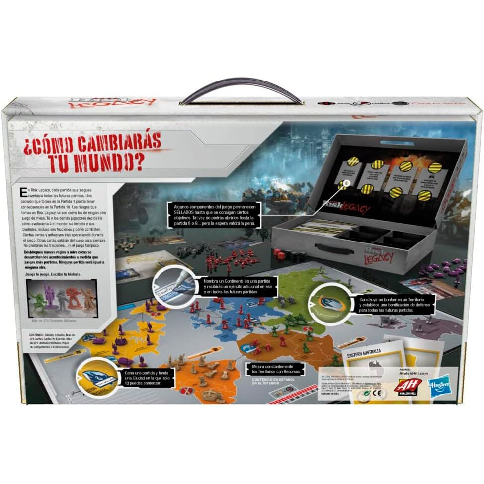 Spanskt Risk Legacy Brädspel - Strategi, 2-5 spelare, omspelbart