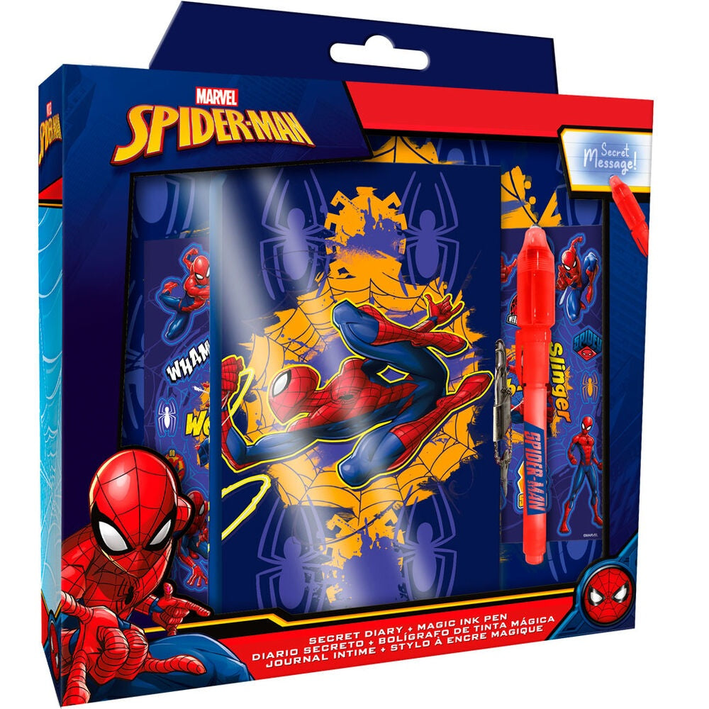 Spiderman Magic Pen Diary for Kids, Creative Writing Journal