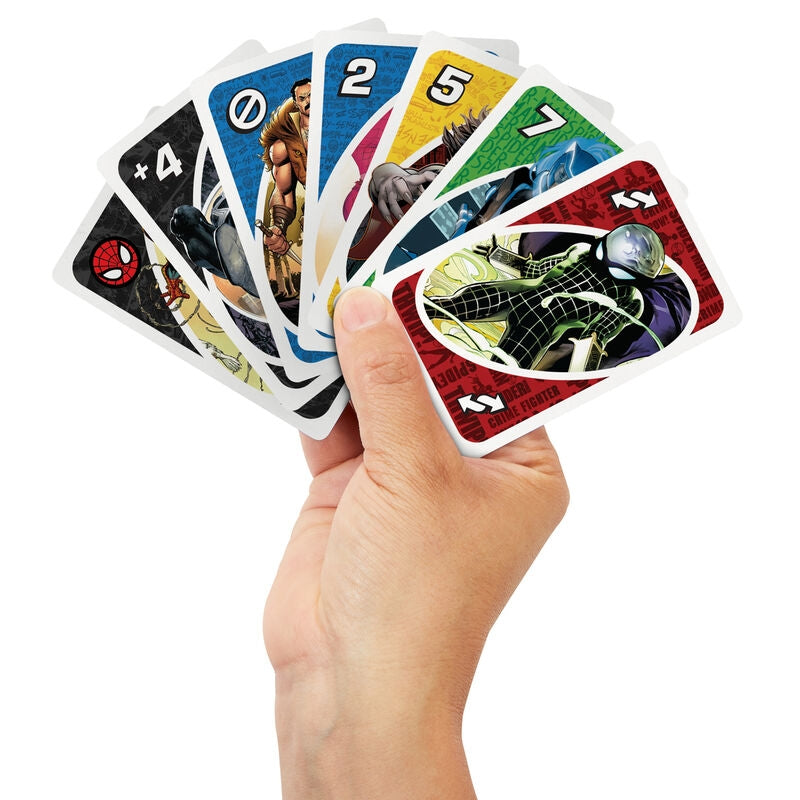 Spiderman UNO-kortspel för familjekul, 2-10 spelare