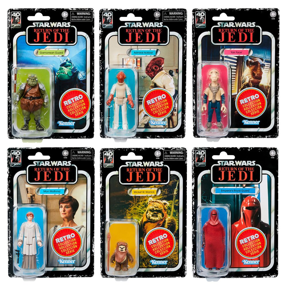 Star Wars Return of the Jedi Retro Collection 6-pack figurer 9,5 cm