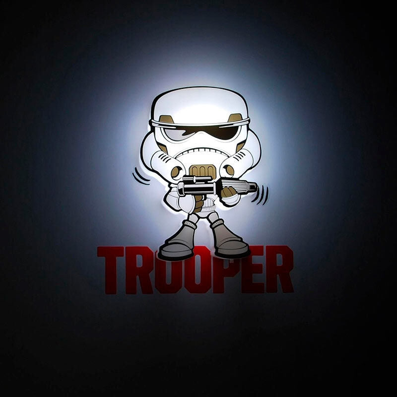 Star Wars Storm Trooper 3D minilampa, LED nattljus