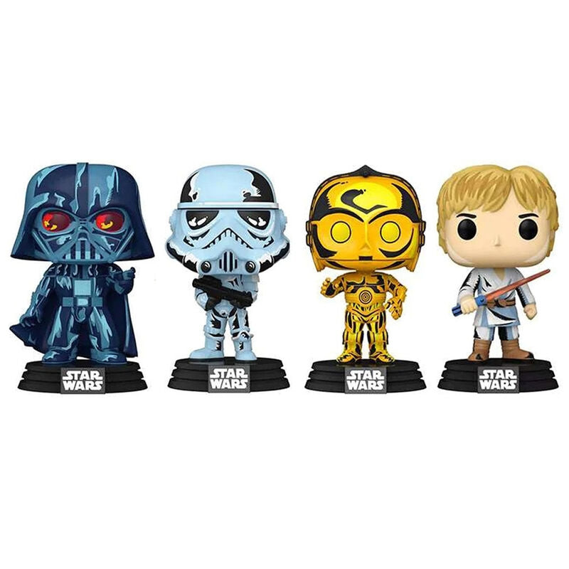 Star Wars exklusiva POP-paket med 4 samlarfigurer