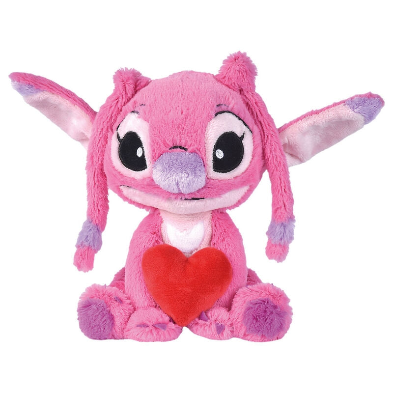 Stitch Angel Heart Plyschleksak 25 cm för barn och samlare