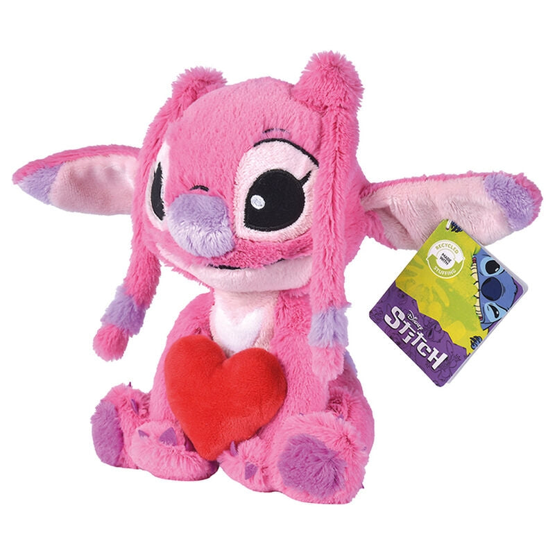 Stitch Angel Heart Plyschleksak 25 cm för barn och samlare