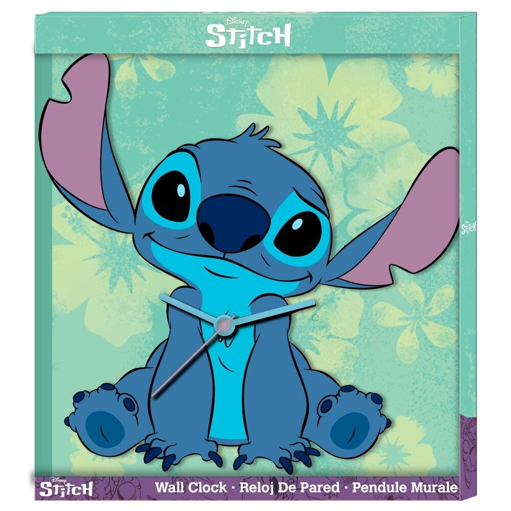 Stitch väggklocka med lättlästa siffror, heminredning