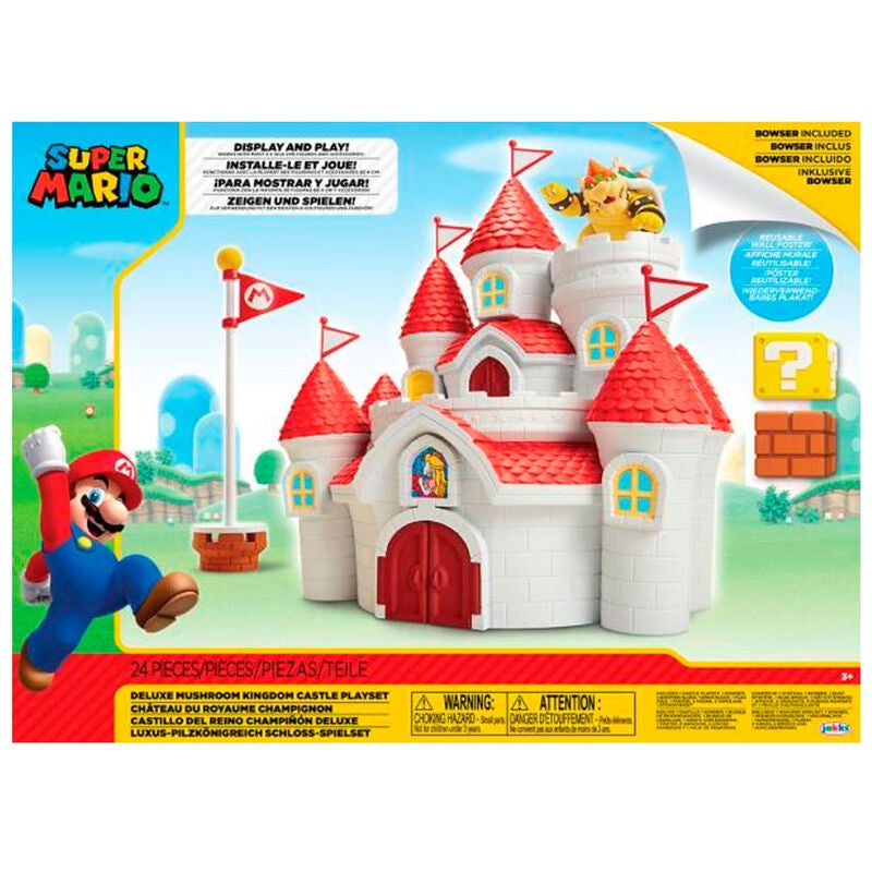 Super Mario Mushroom Kingdom Castle lekset med figurer