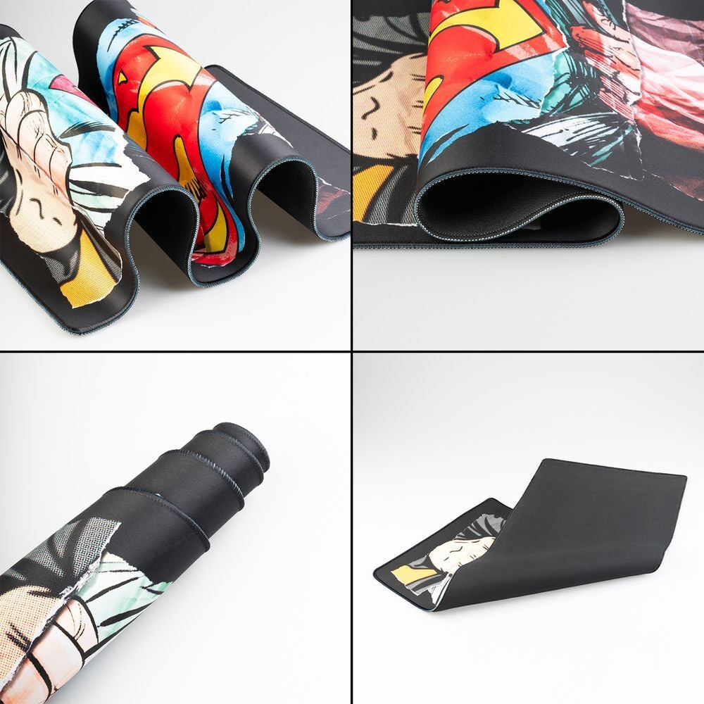 Superman skrivbordsmatta, stor storlek, slitstarkt material