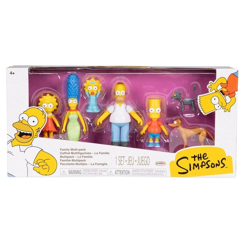 The Simpsons Family Pack - 7 figurer, 6 cm samlaruppsättning