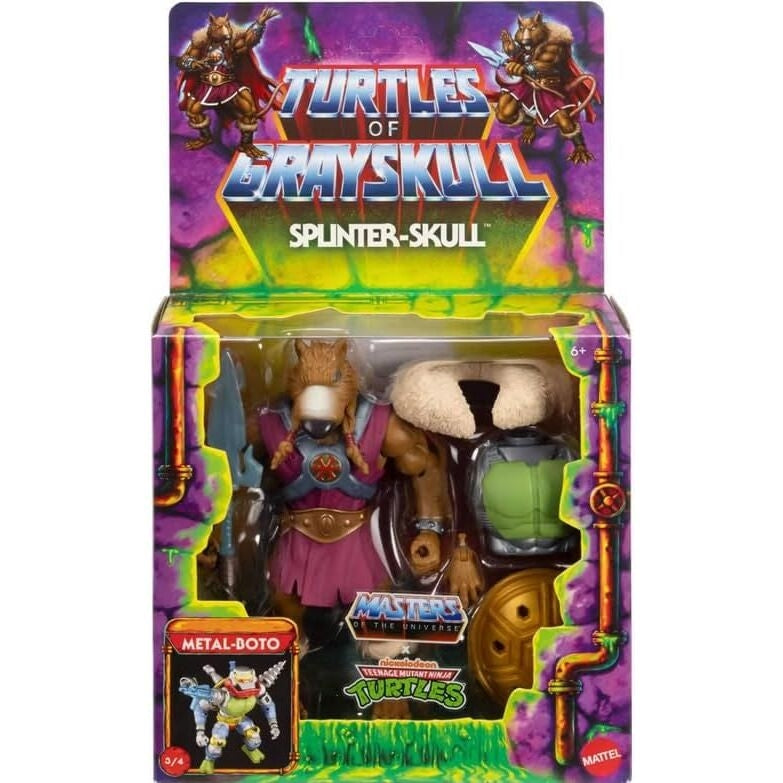 Turtles of Grayskull Splinter-Skull Figur, 14 cm samlarobjekt