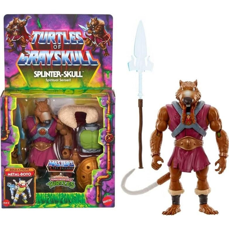 Turtles of Grayskull Splinter-Skull Figur, 14 cm samlarobjekt