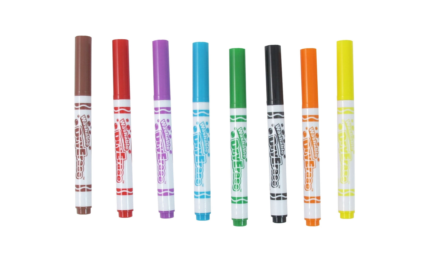 Tvättbara whiteboardpennor, 8-pack för barn
