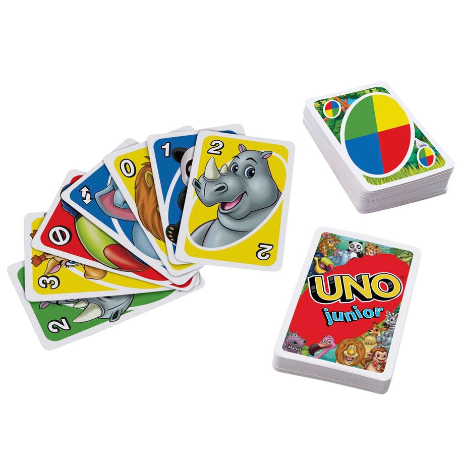 UNO juniorkortspel för barn, roligt familjekortspel