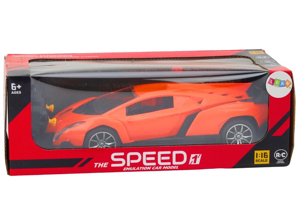 1:16 Orange RC-bil med ljus & 20 km/h hastighet