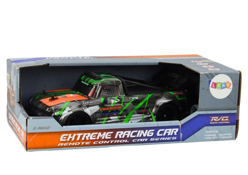 1:16 RC Drift Car - Grågrøn, gummihjul, 2,4G kontrol